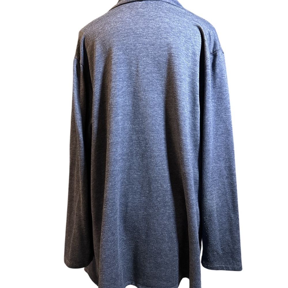 Bobeau Blue Sweater with Button Detail - Picture 2 of 8